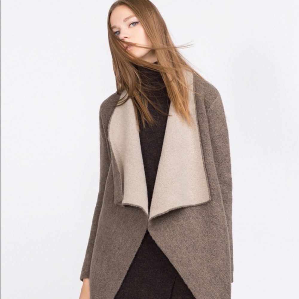 Zara Knit Double Sided Cardigan S